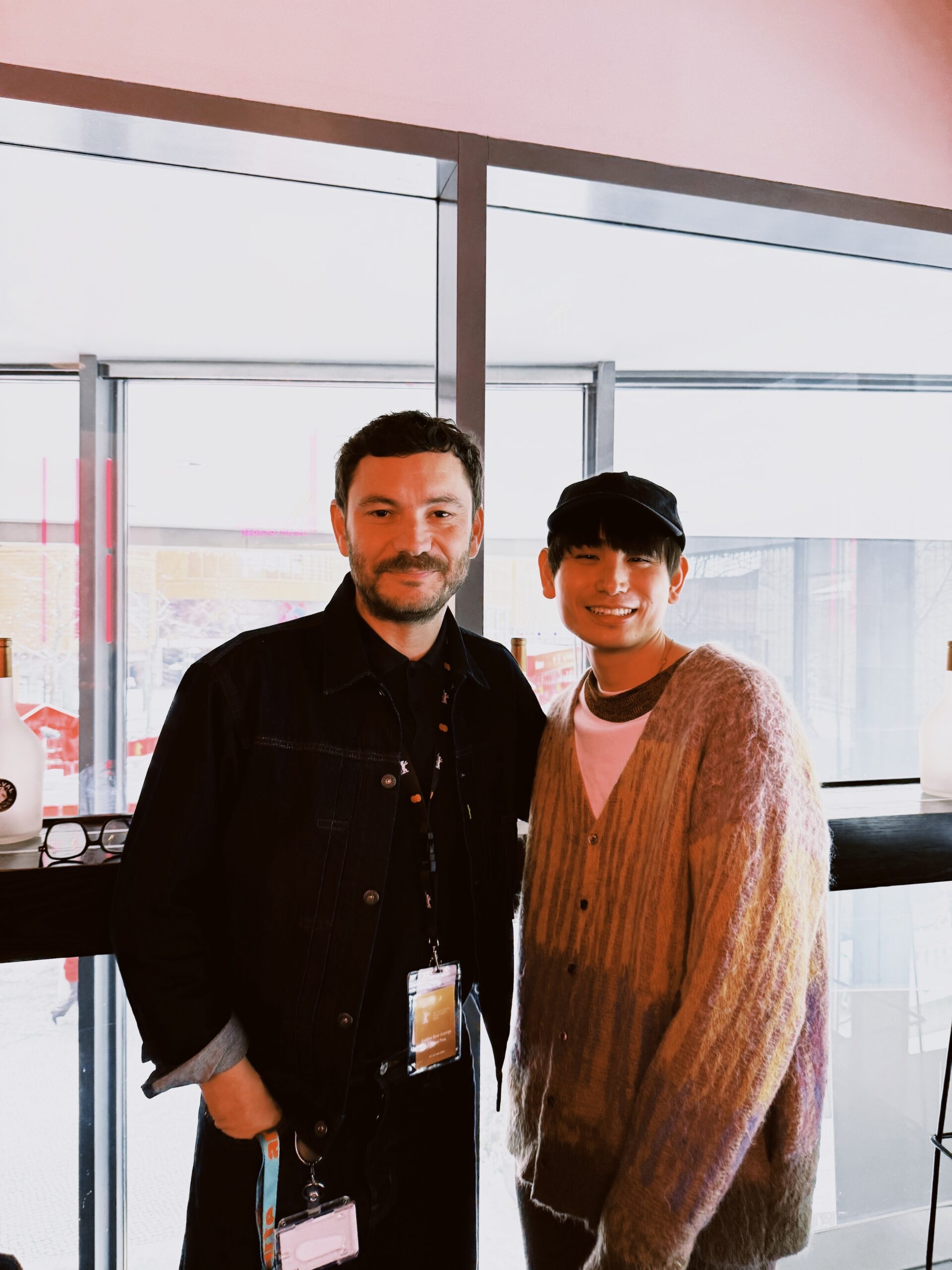 パノラマ部門責任者マイケル・シュトゥッツと内山拓也監督